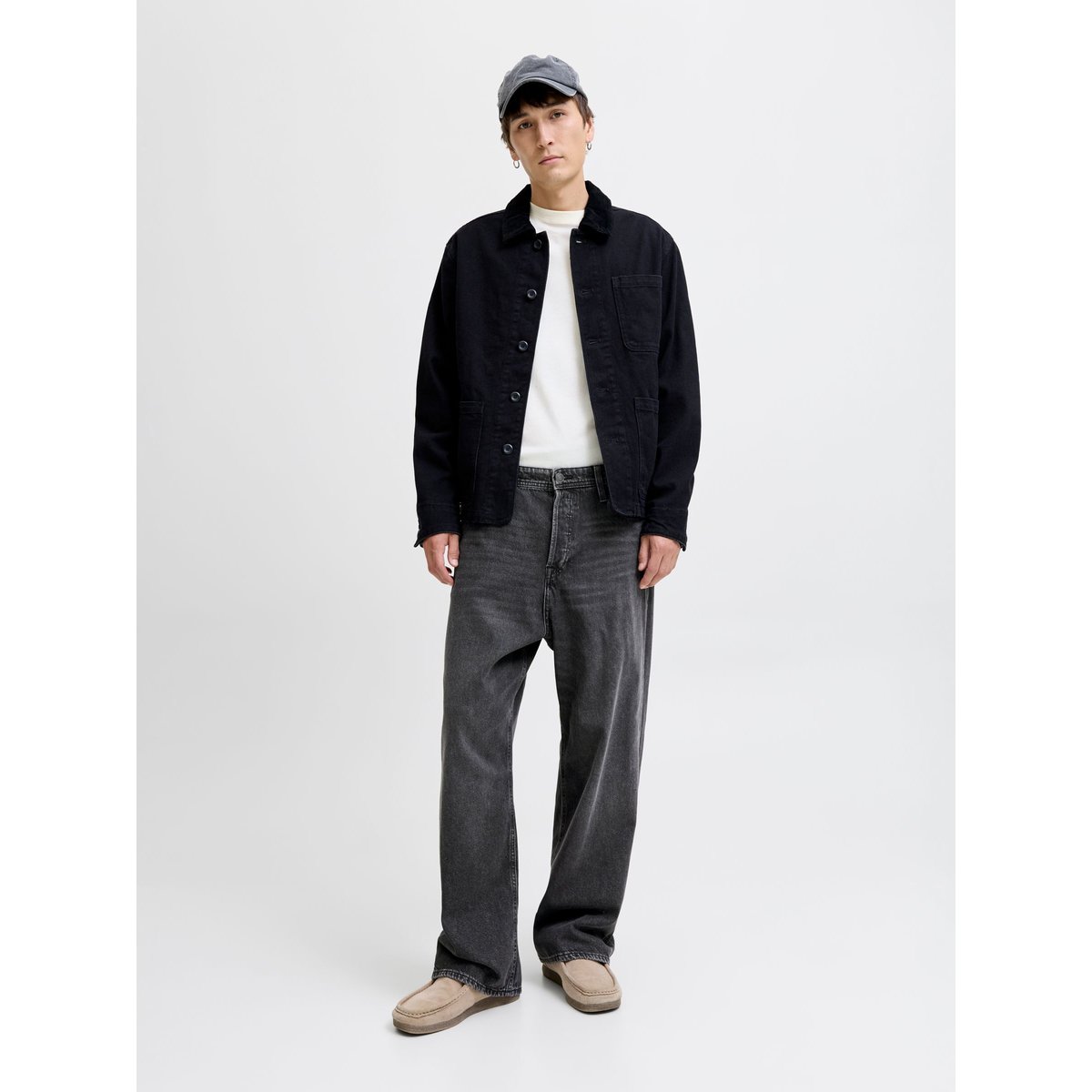Jean Extra Baggy Fit black denim, JACK & JONES
