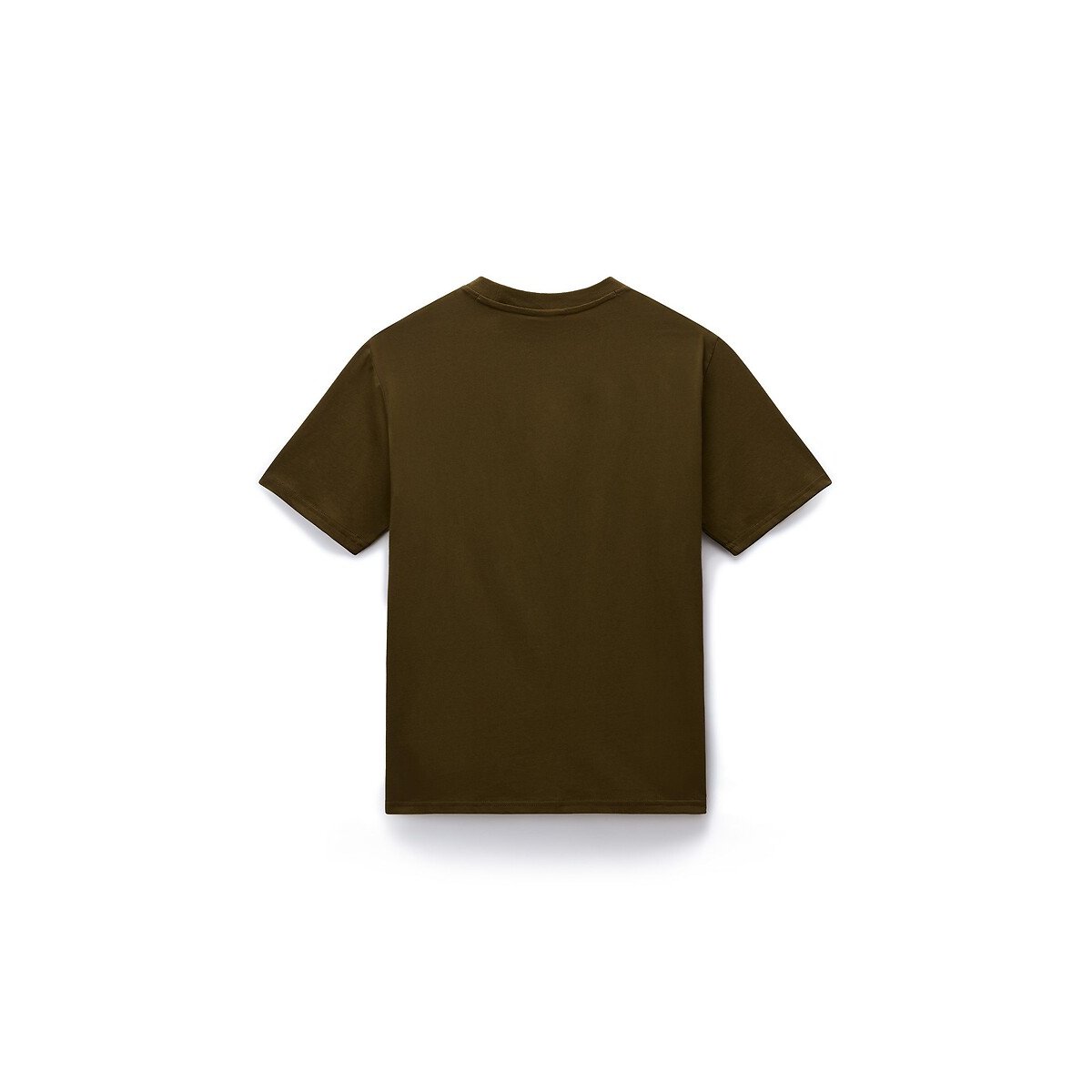 T-shirt manches courtes à petit logo kaki, NAPAPIJRI