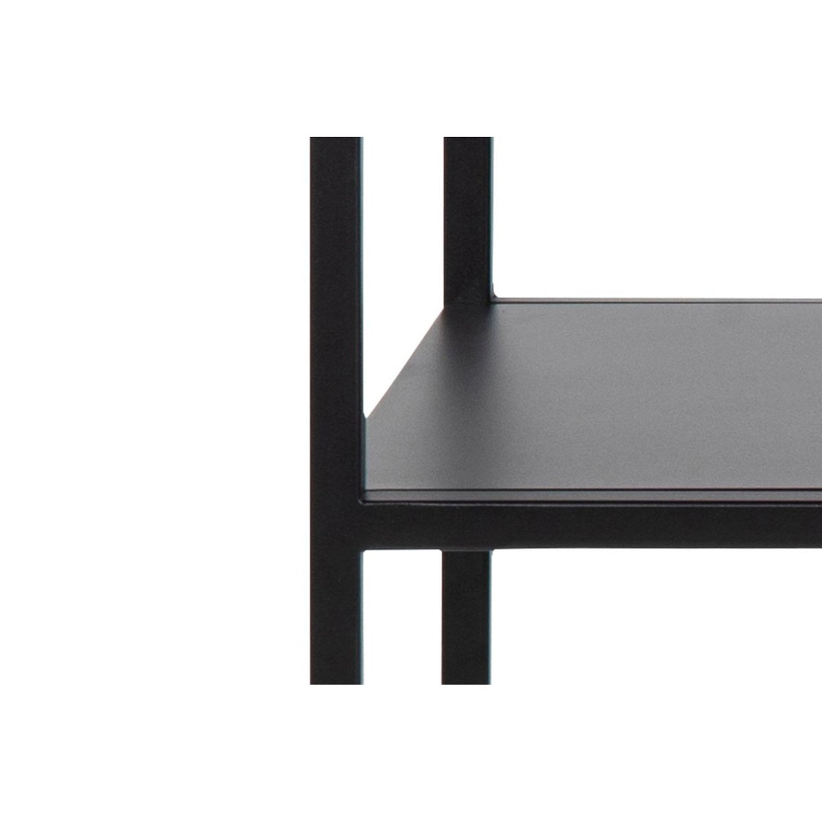 Console rectangulaire double plateau en métal noir L100 - CASSIA noir, HELLIN, DEPUIS 1862