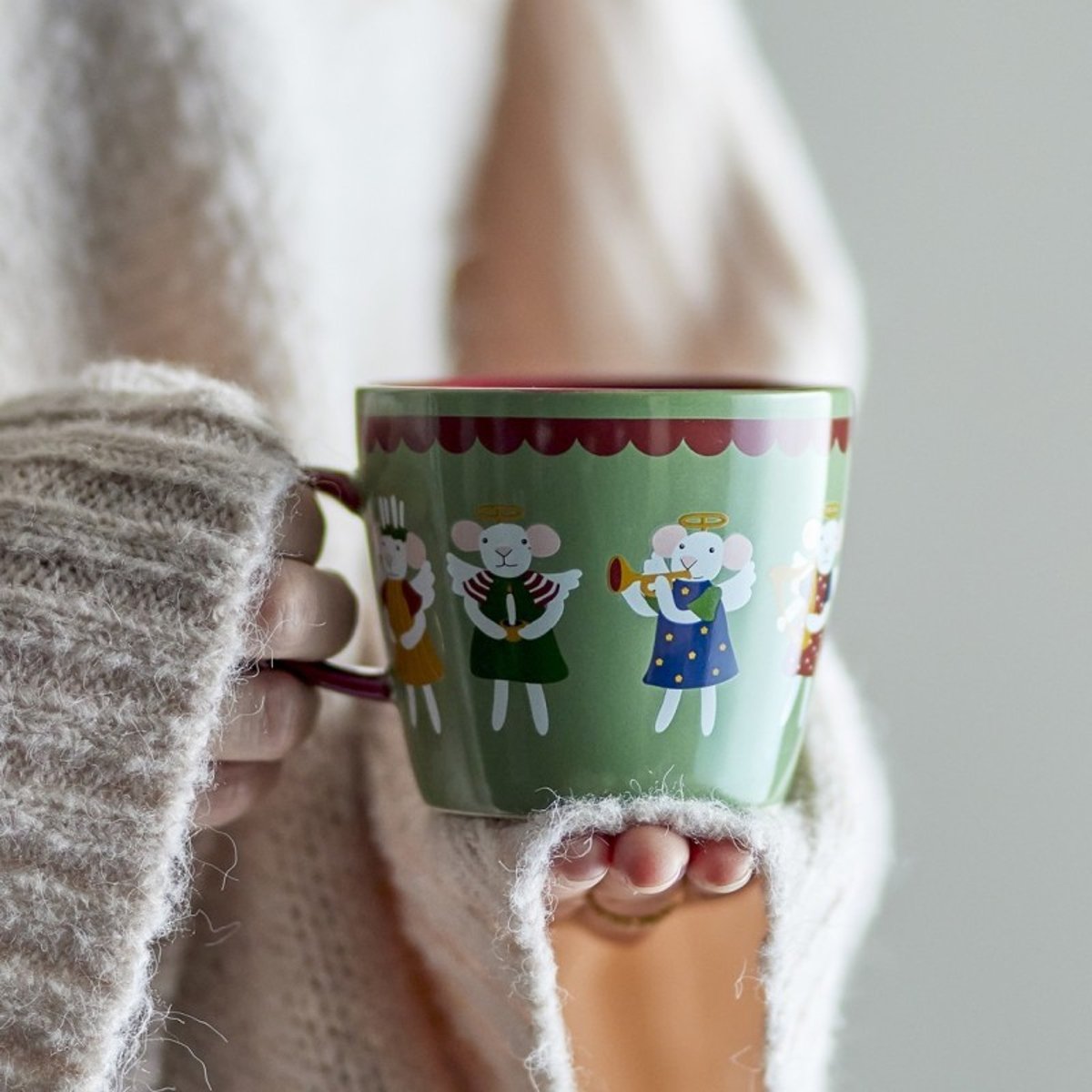 Mugs souris PEO set de 4 vert, BLOOMINGVILLE