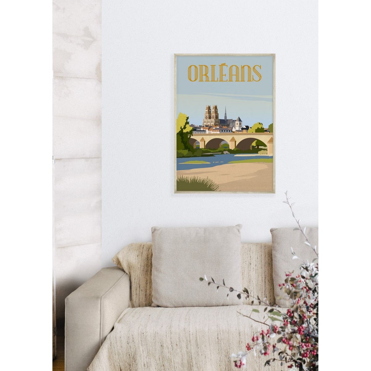 Affiche ville Orléans 4 blanc, L'AFFICHERIE