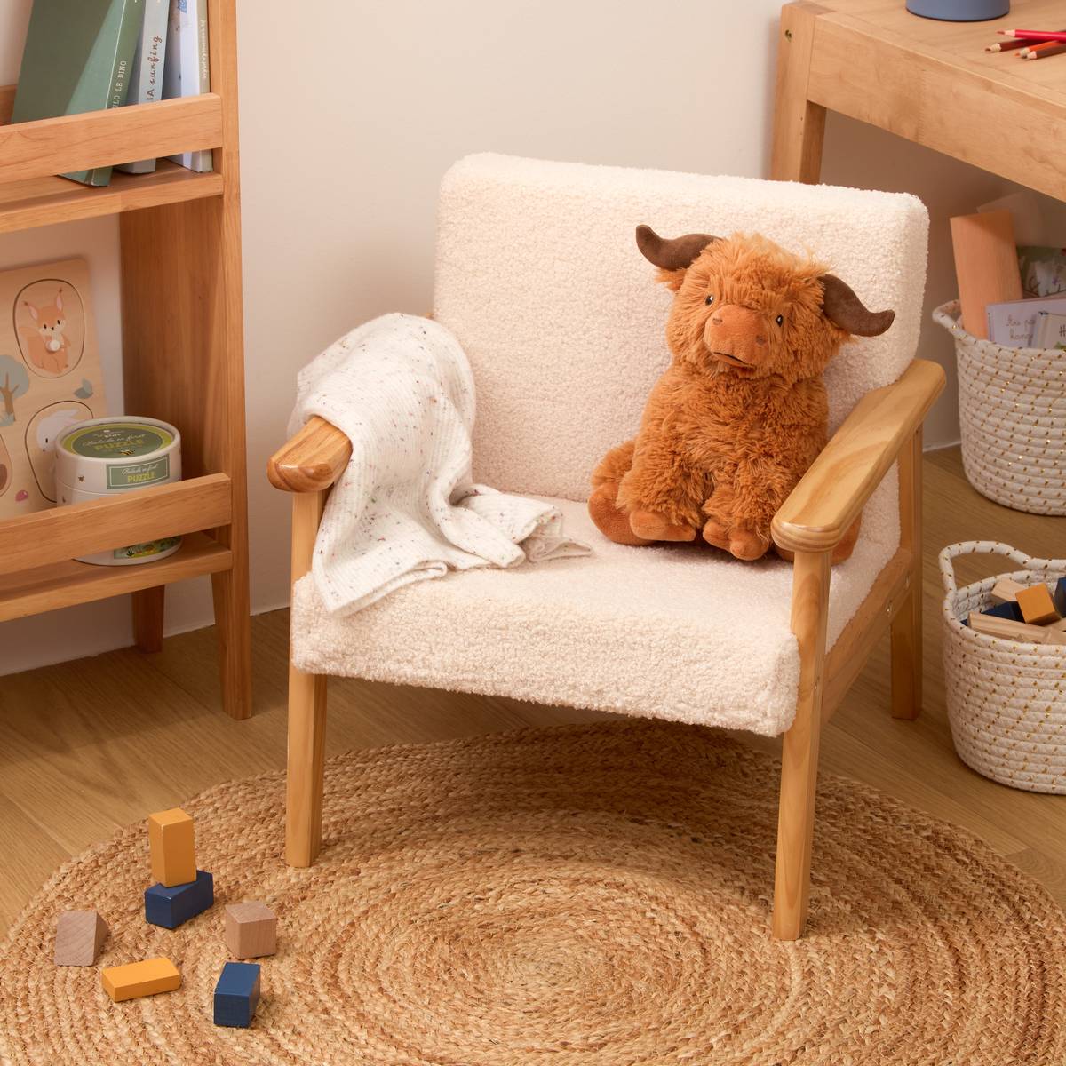 Peluche vache écossaise BETTY multicolour, ATMOSPHERA FOR KIDS