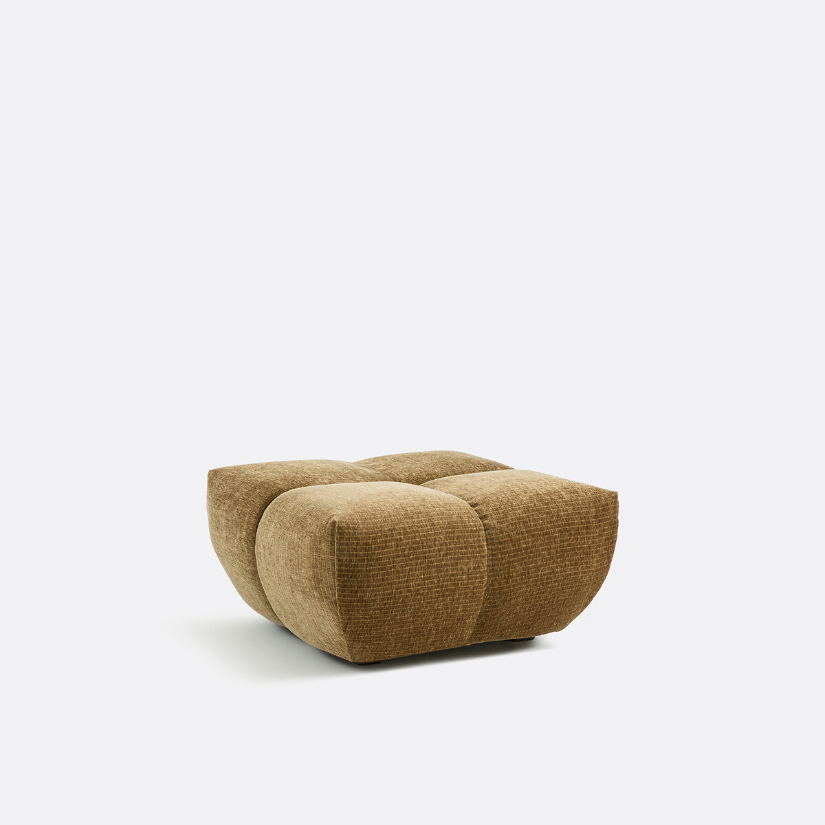 Pouf, velours côtelé vintage, L83 cm, Nuria bronze, LA REDOUTE INTERIEURS