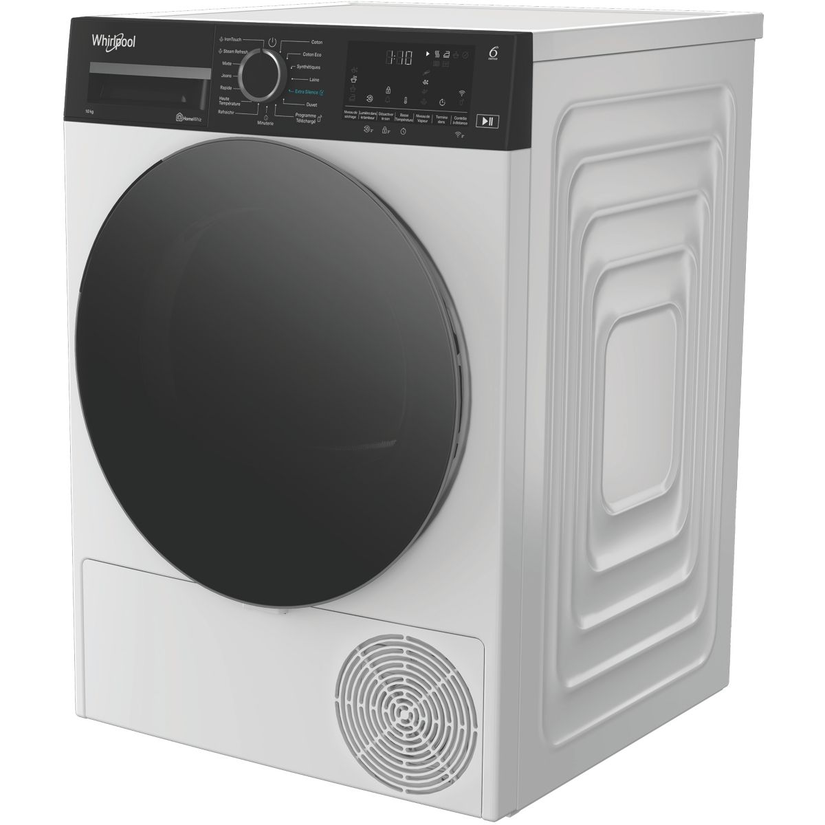 Sèche linge pompe à chaleur CWD104MWBSFRX couleur unique, WHIRLPOOL