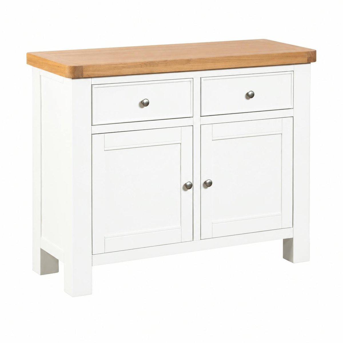 Petit buffet blanc 2 portes style bord de mer VELIA blanc, PIER IMPORT