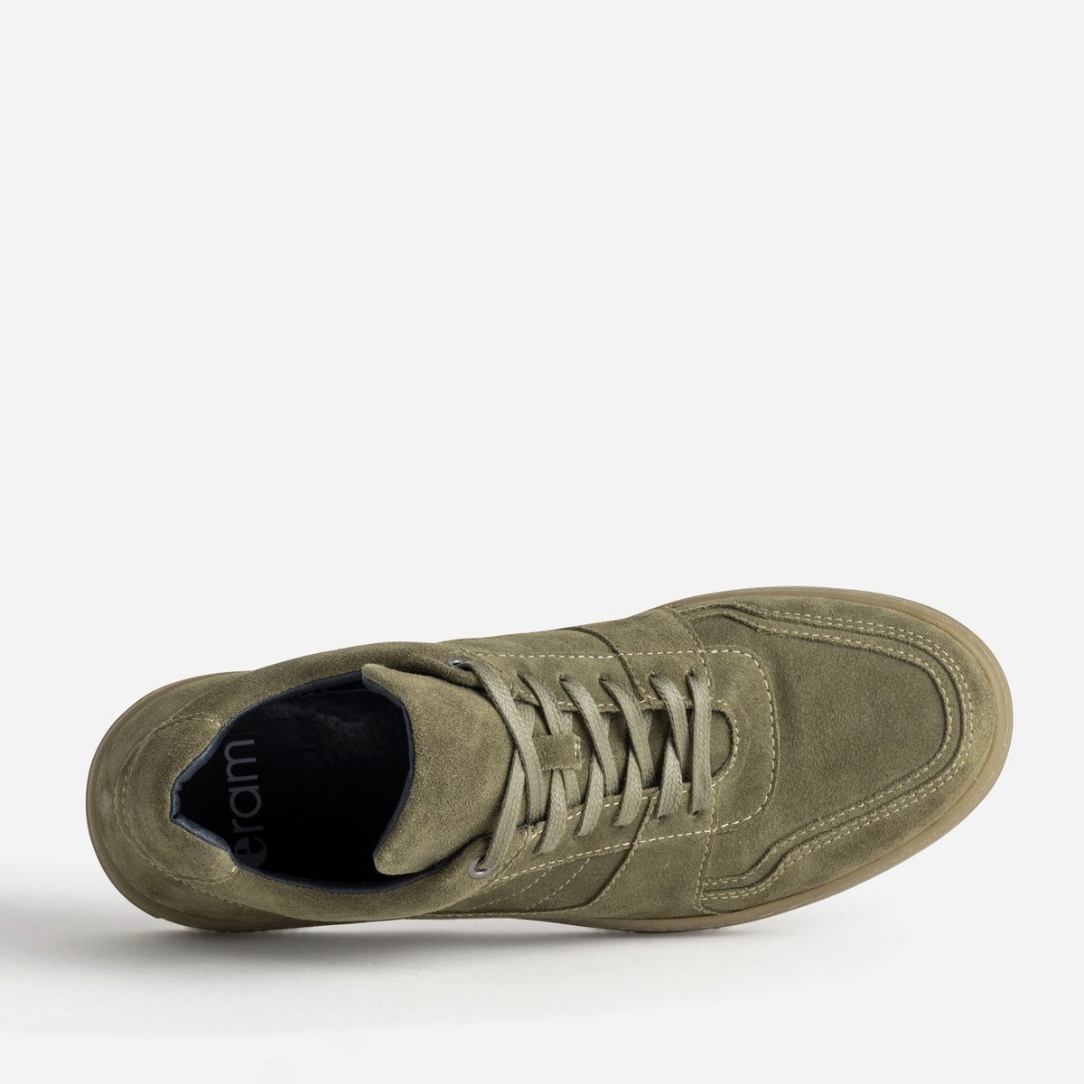 Basket en cuir PERVIE kaki, ERAM