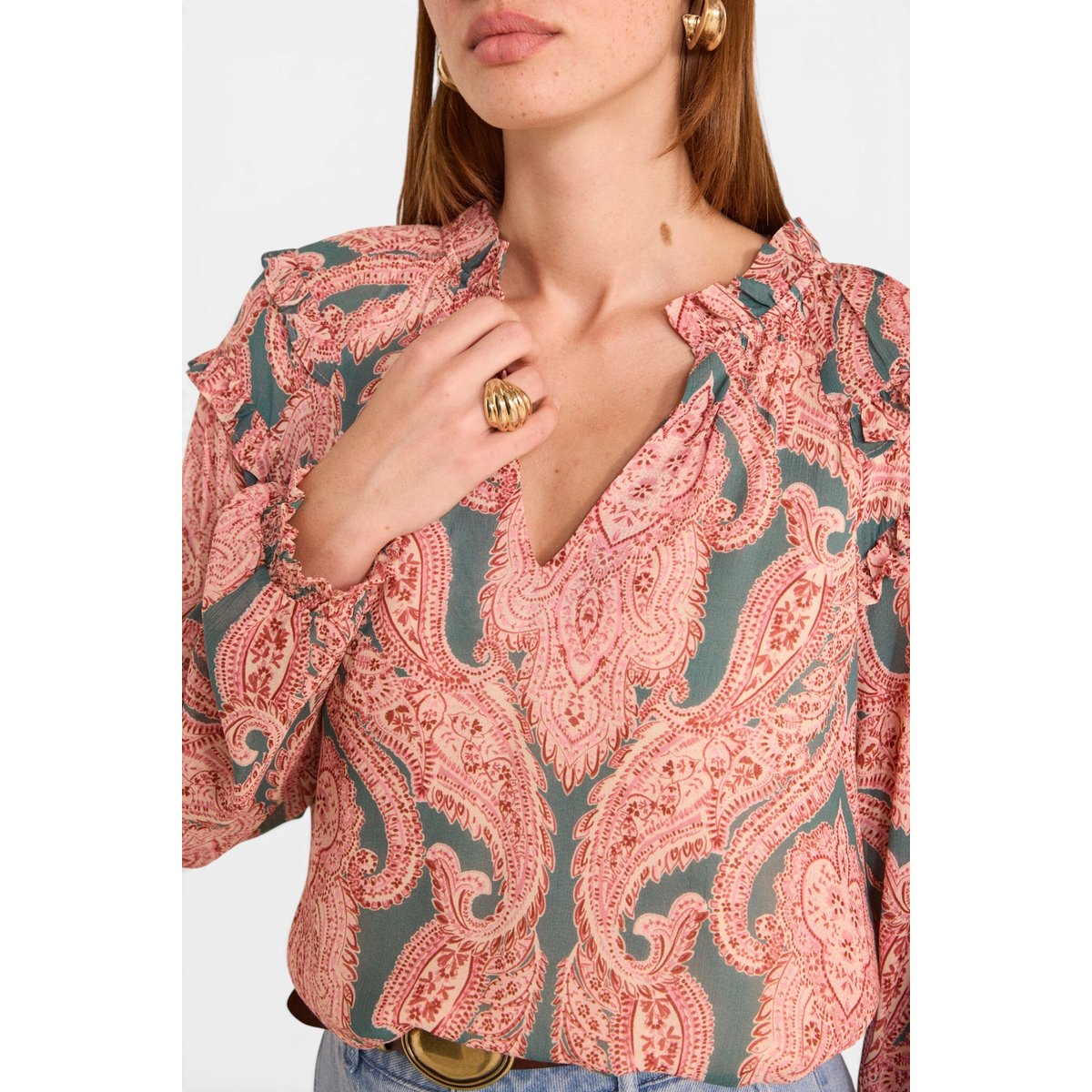 Blouse imprimée à manches longues MALOE make up, Maison 123