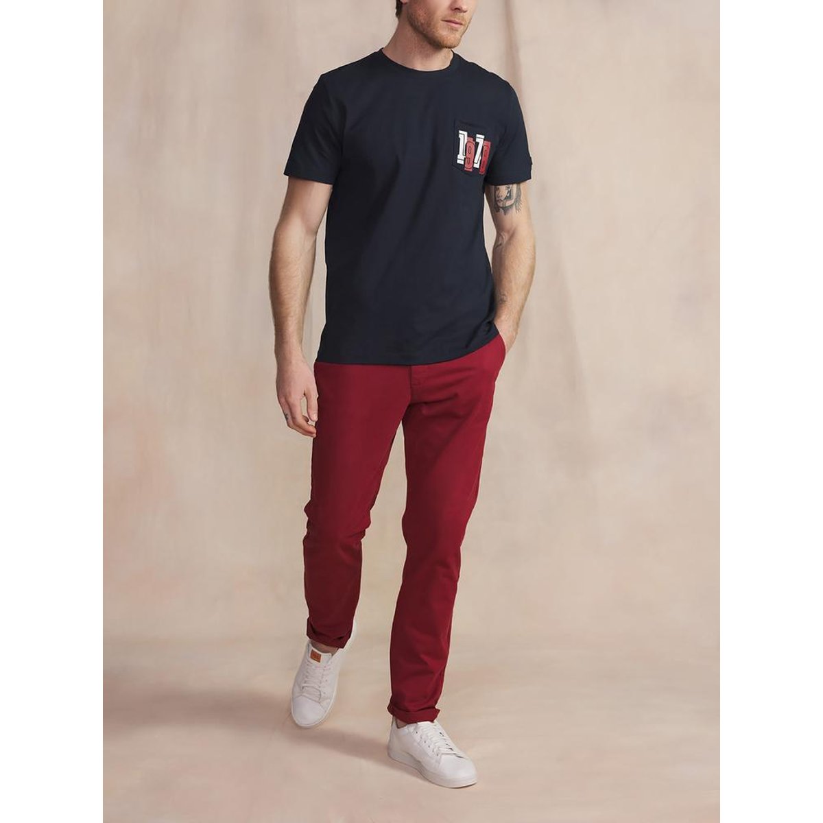 T-shirt manches courtes HADISTEE marine, TBS