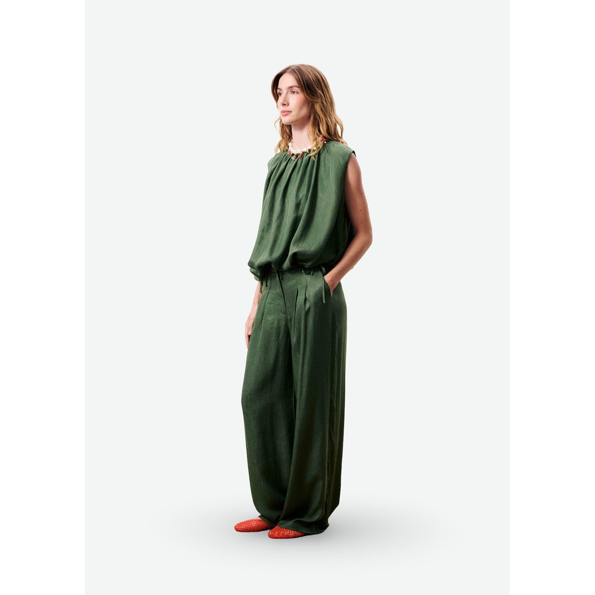 Pantalon LUCINA vert, FRNCH
