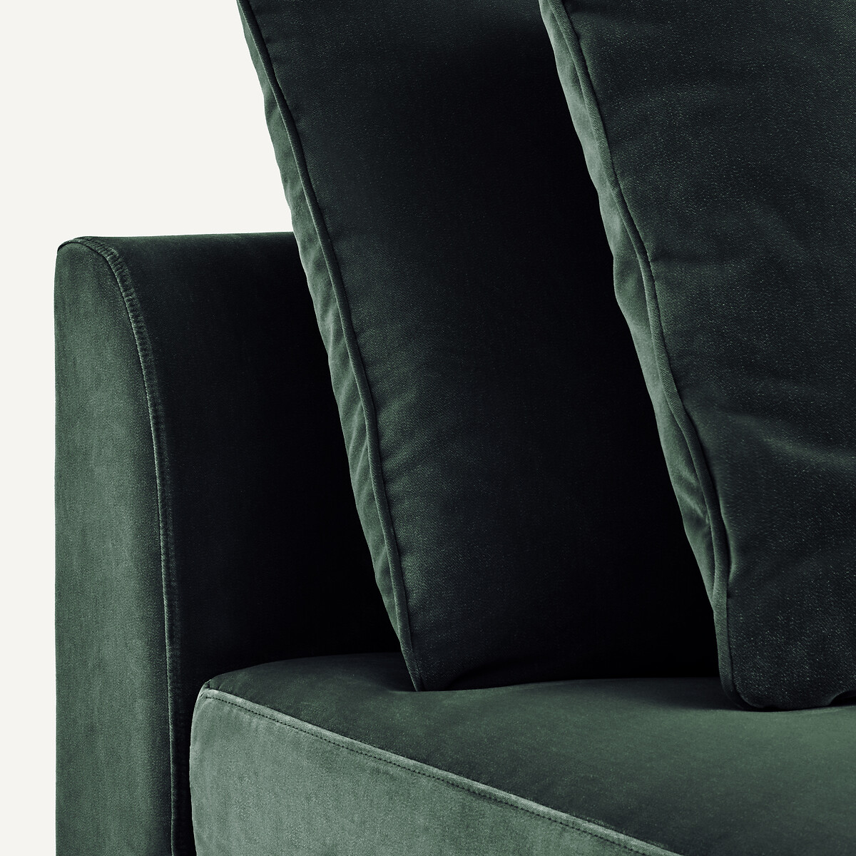 Sillón modular de terciopelo, TIBERIO verde zar, AM.PM