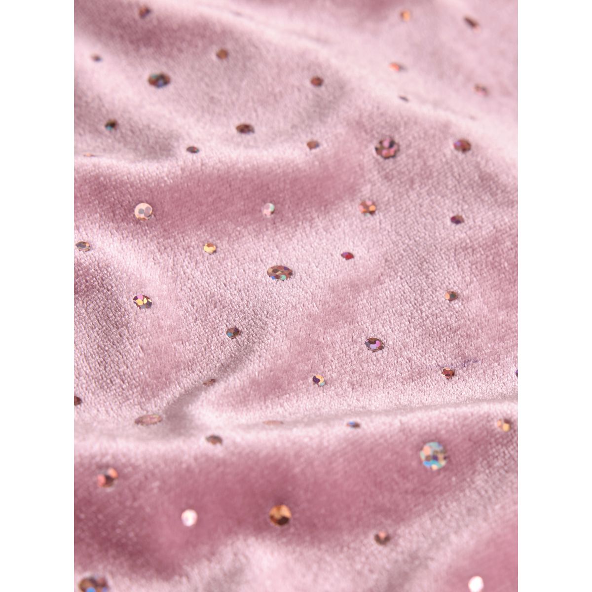 Robe scintillante en velours manches longues rose, NEXT