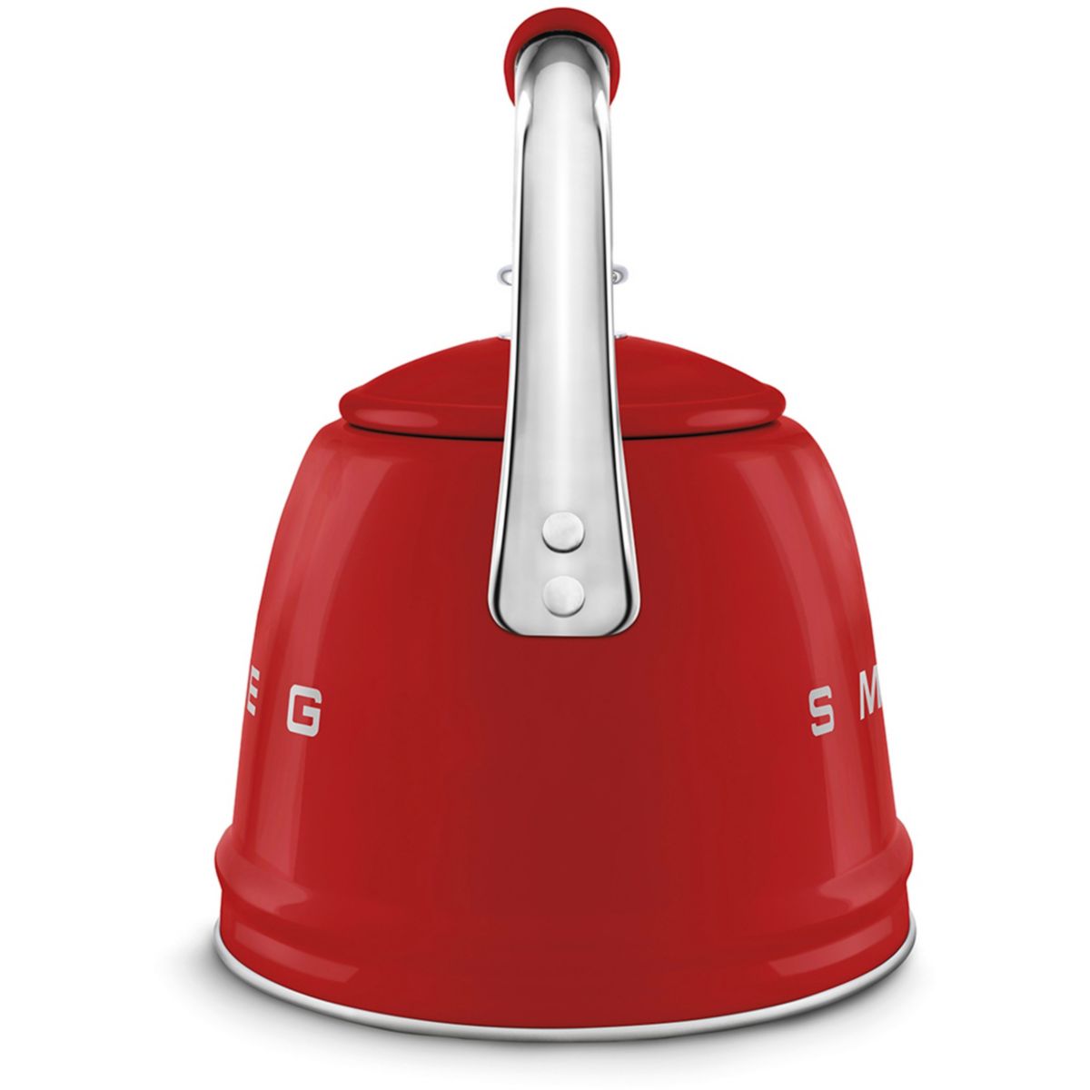 Bouilloire Sifflante 2.3L Rouge couleur unique, SMEG
