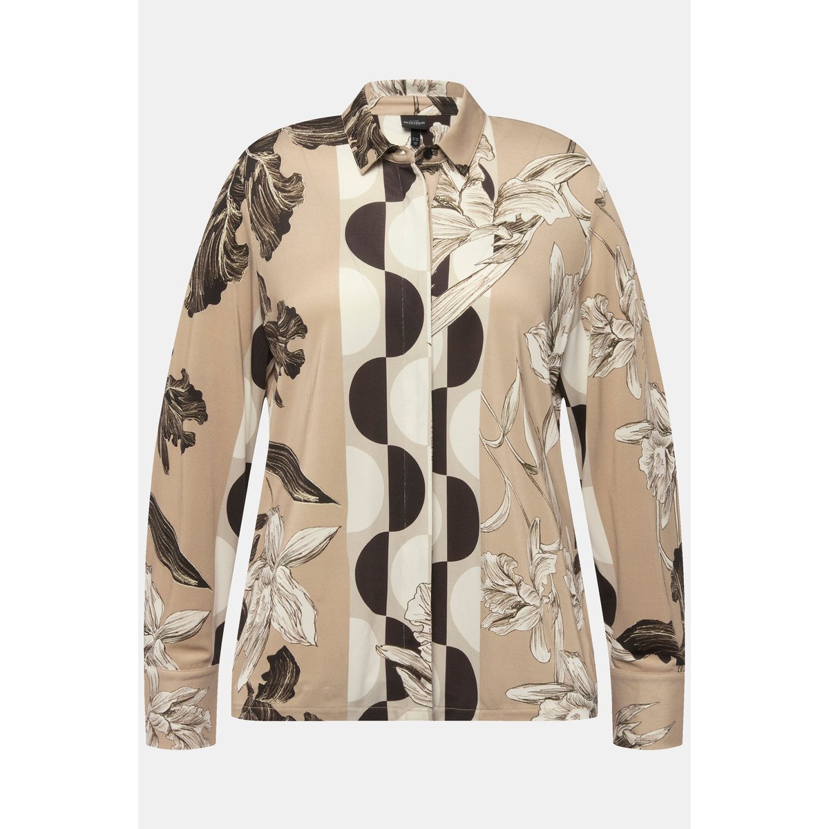 Chemisier en tissu fluide slinky beige, ULLA POPKEN