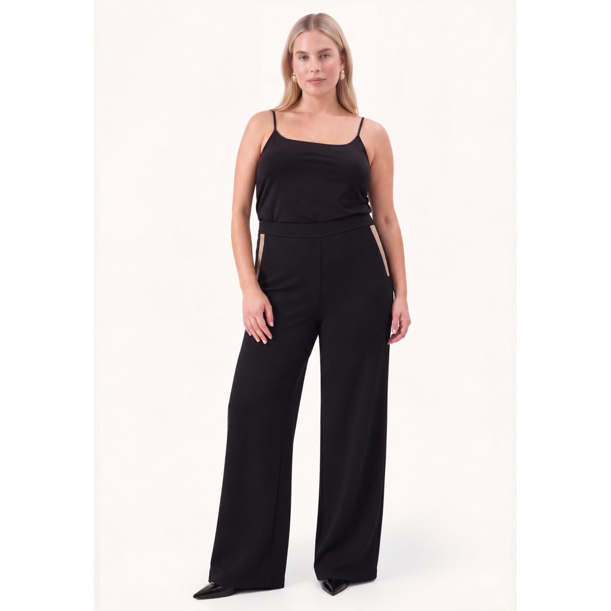 Pantalon Flare Fit noir, YOEK