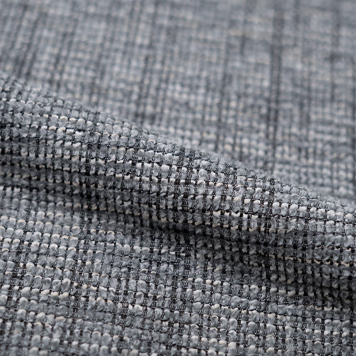 Chaise en tissu - ANDY gris chiné, MAISON PAVANE