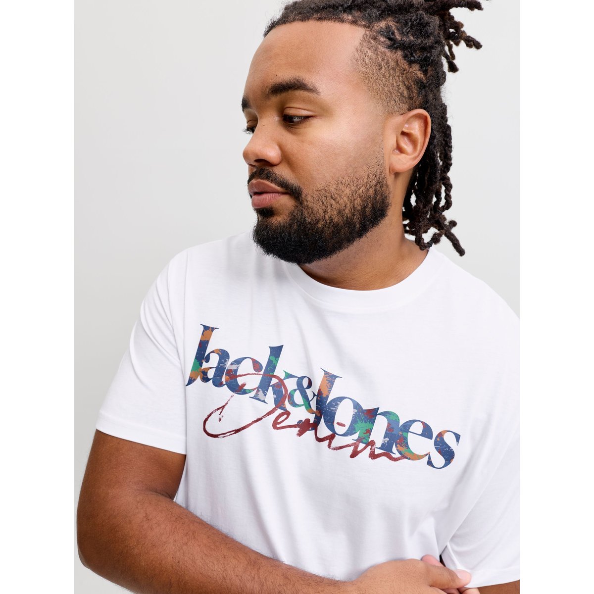 T-Shirt bright white, JACK & JONES