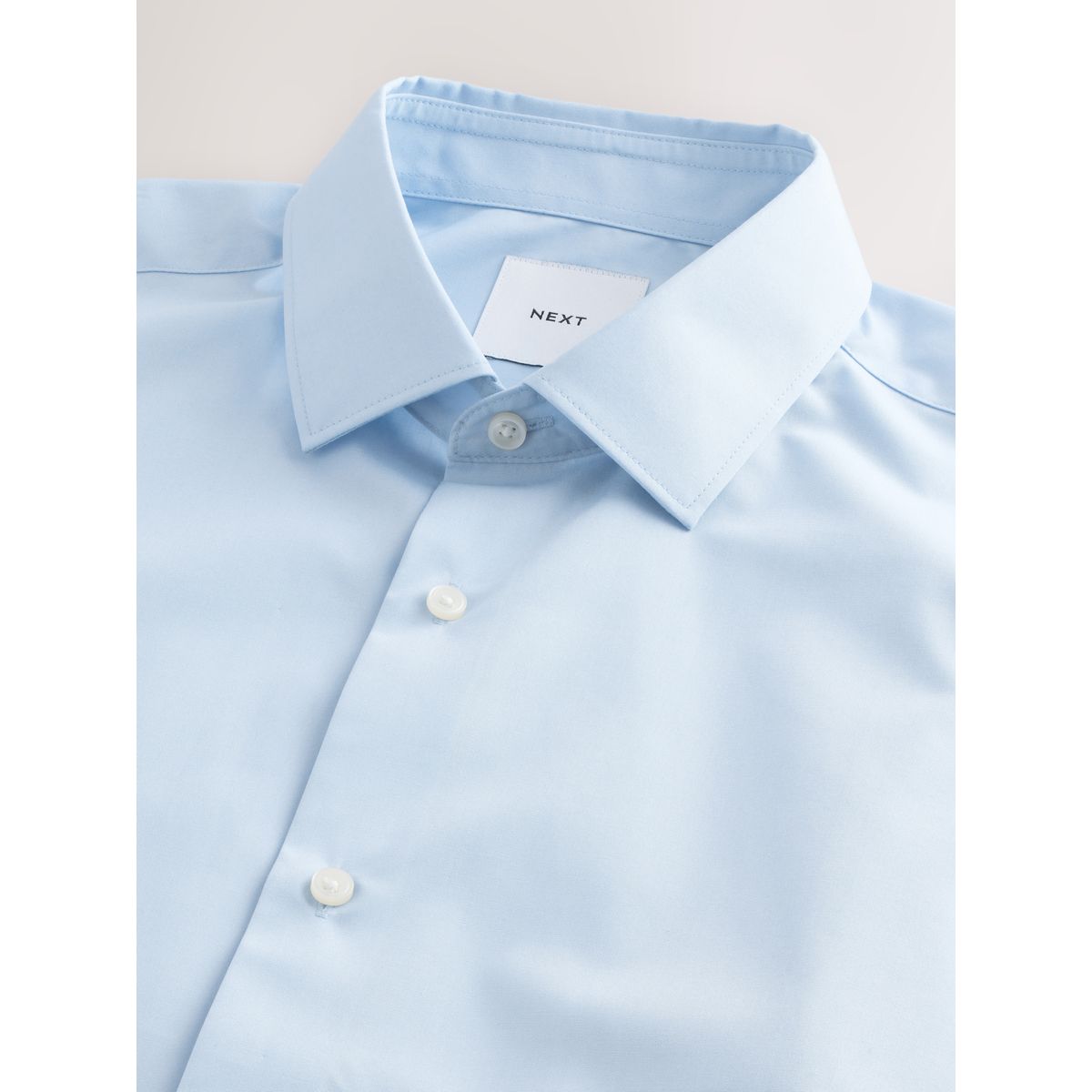 Chemise élégante à poignets simples, lot de 2 blanc/bleu, NEXT