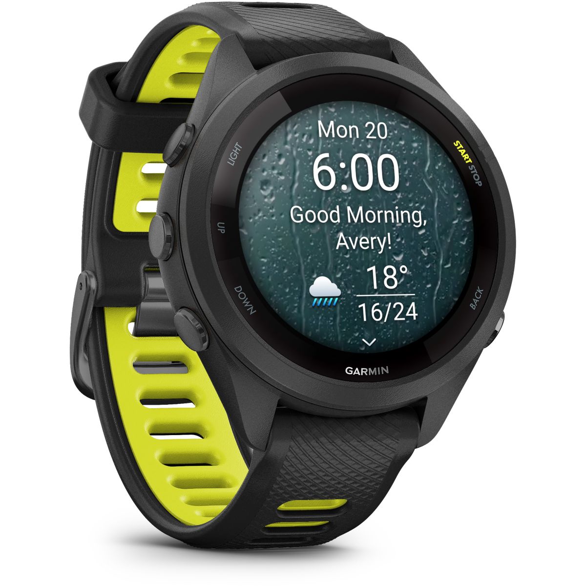 Montre connectée Forerunner 265S Music Noire / JAUNE AMOLED GPS LIVE TRACK noir, GARMIN