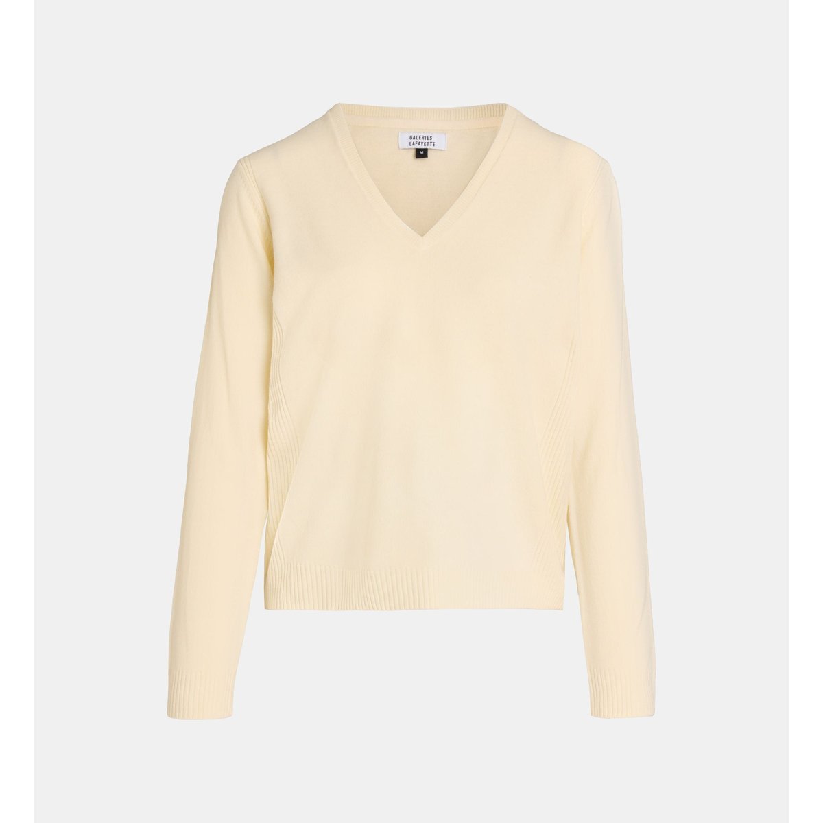 Pull carmen v doux col v écru, GALERIES LAFAYETTE