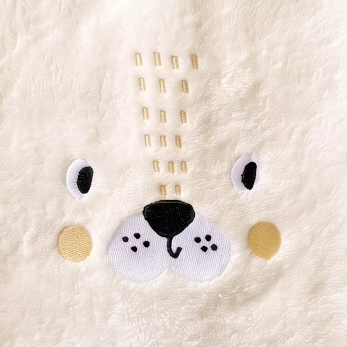 Drap de douche pur coton PETIT LION angora, GARNIER THIEBAUT