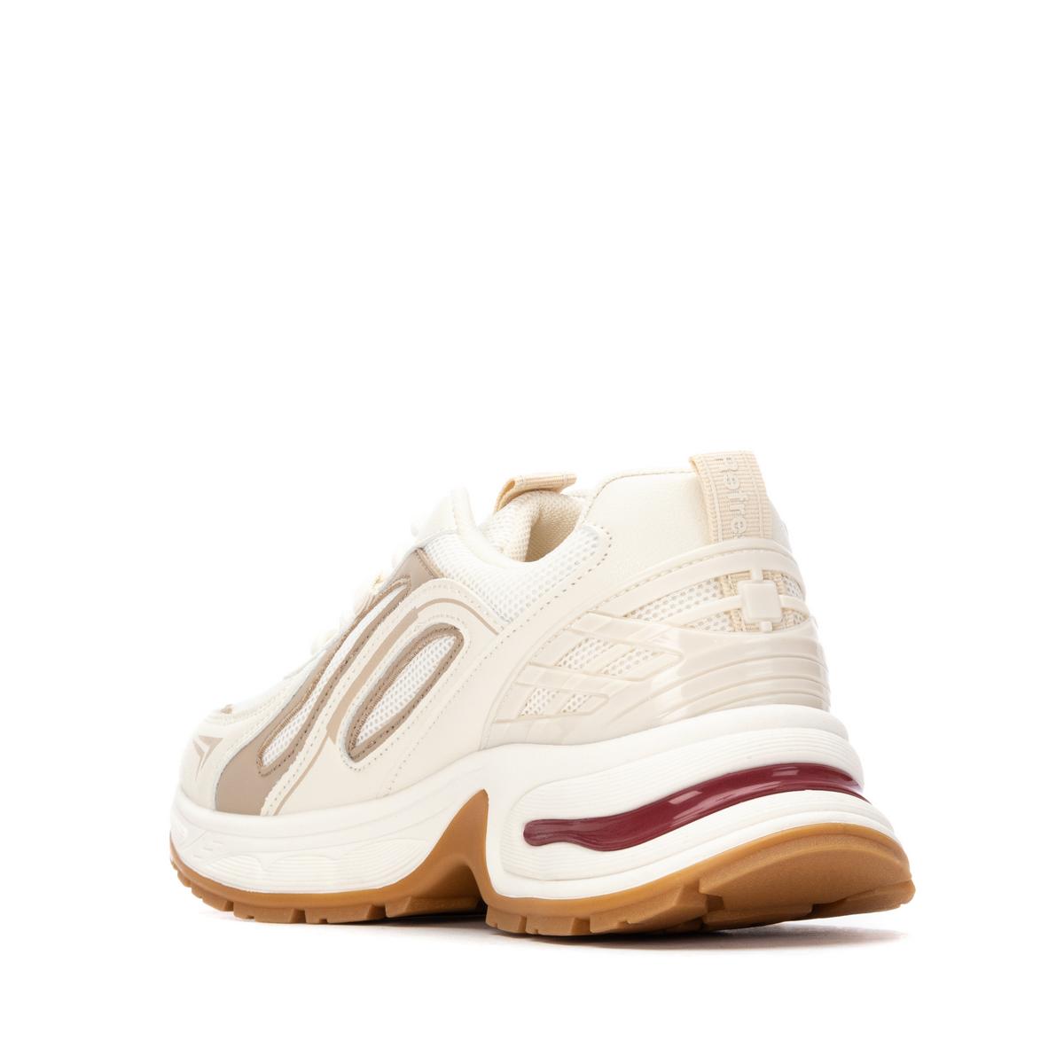 Baskets Plaine Lacets beige, REFRESH