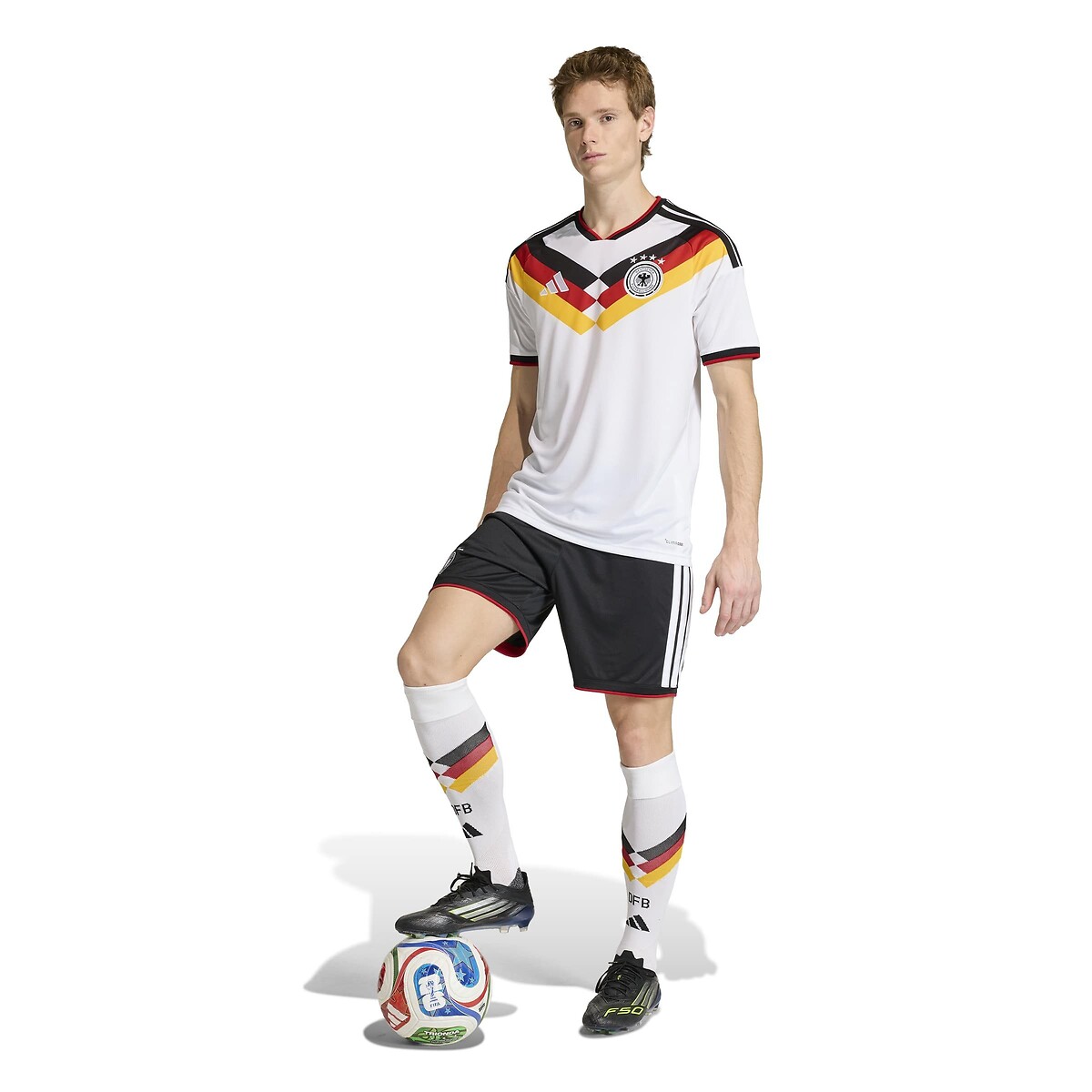  Maillot replica Home Allemagne, Coupe du monde 2026 blanc, adidas Performance