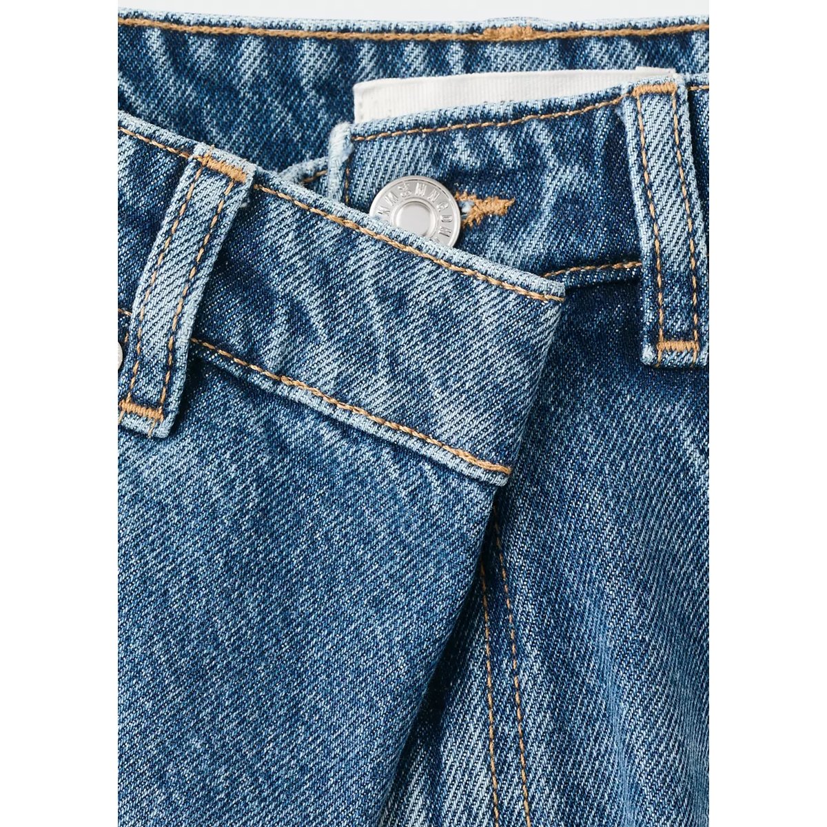 Jean balloon taille normale bleu moyen, MANGO