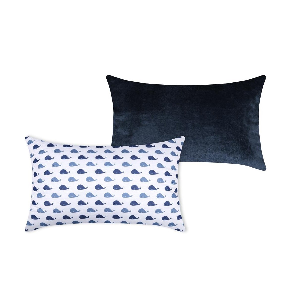 Coussin Wally petite baleine bleu, EDEN