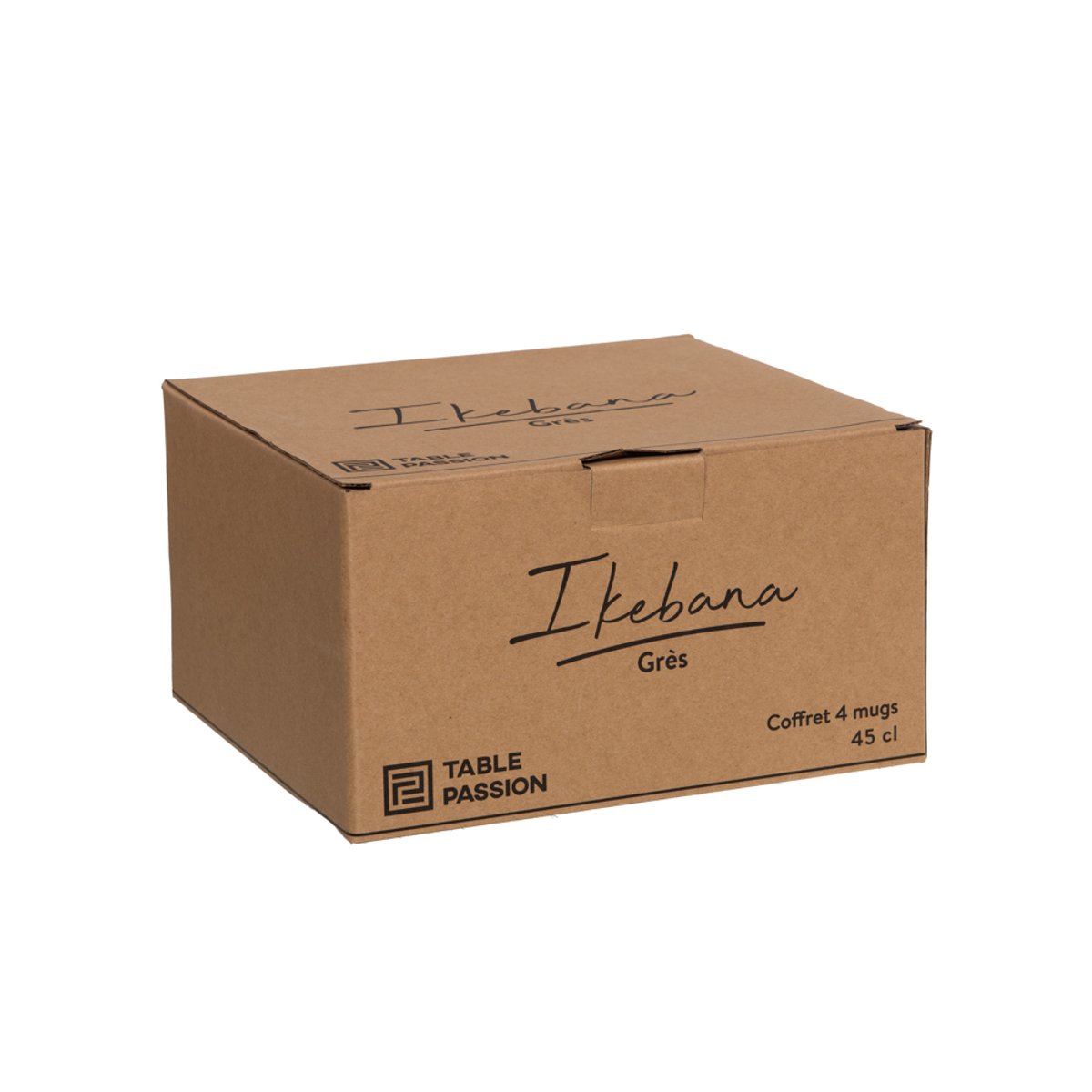 Coffret de 4 mugs Ikebana 45 cl - IKEBANA blanc, TABLE PASSION
