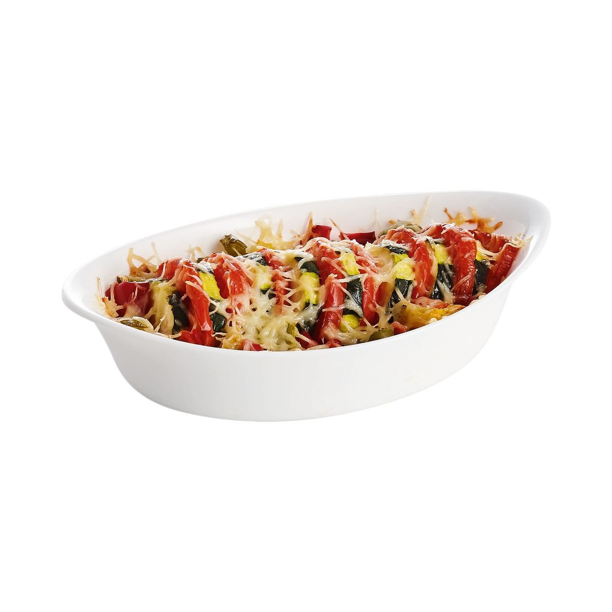 Plat à four ovale 21X13cm, Smart Cuisine Carine 250°C blanc, LUMINARC