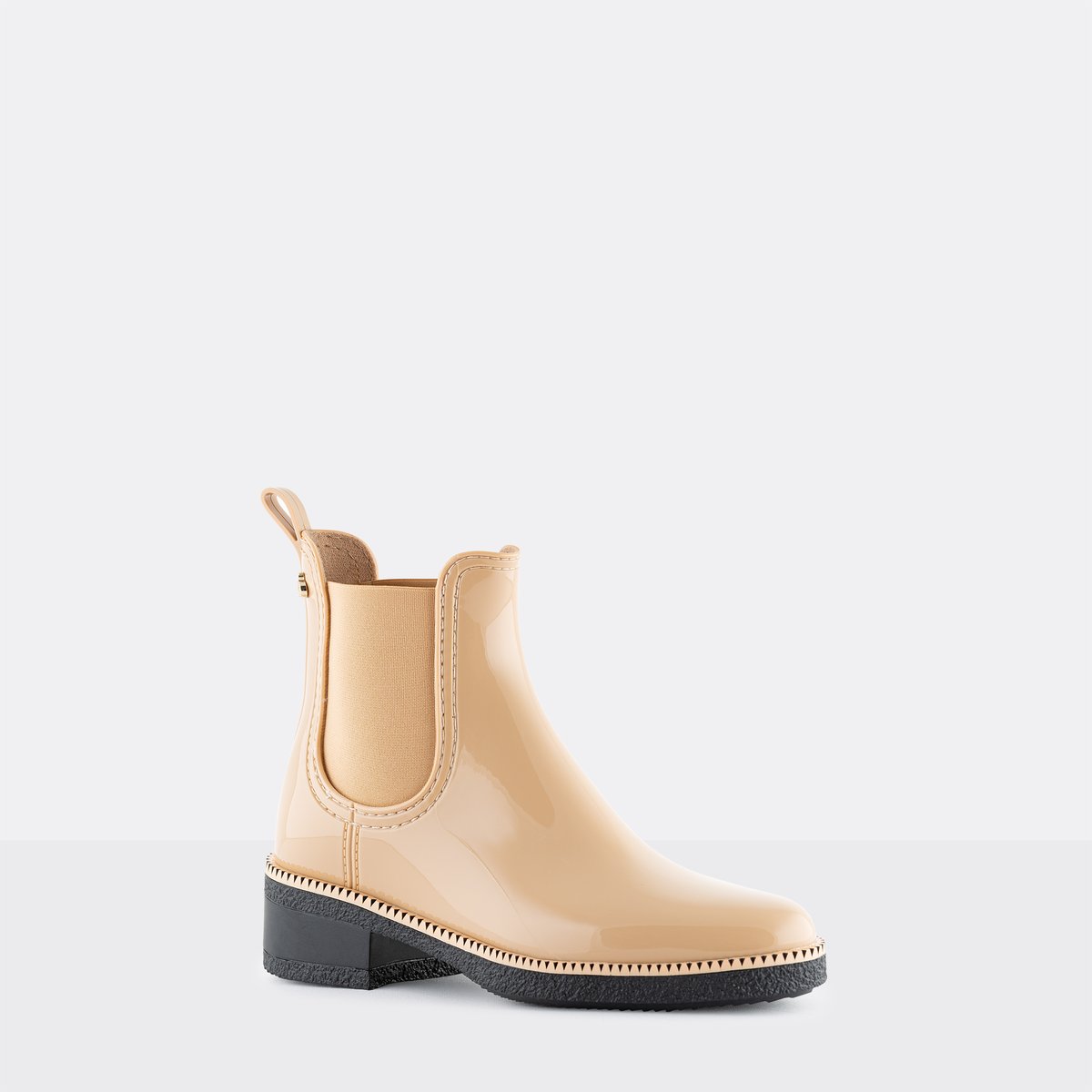 Boots de pluie vegan à talon AVA sable, LEMON JELLY