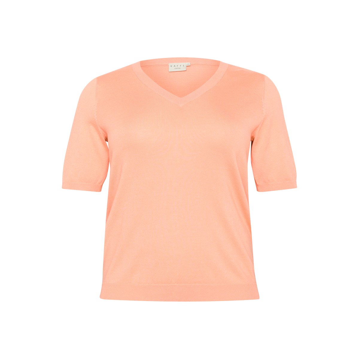 Pullover tricoté orange peach nectar, KAFFE CURVE
