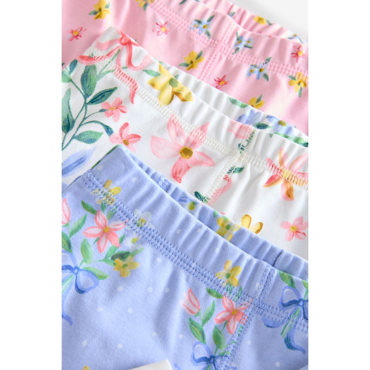 Pyjama douillet imprimé, lot de 3 rose/bleu, NEXT