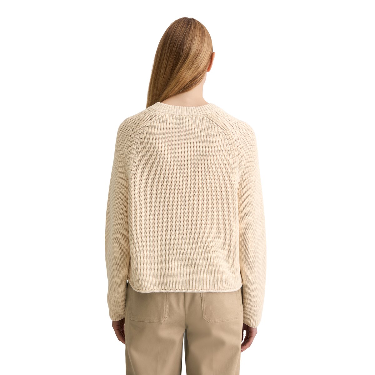 Cardigan regular en coton organique nature, MARC O'POLO
