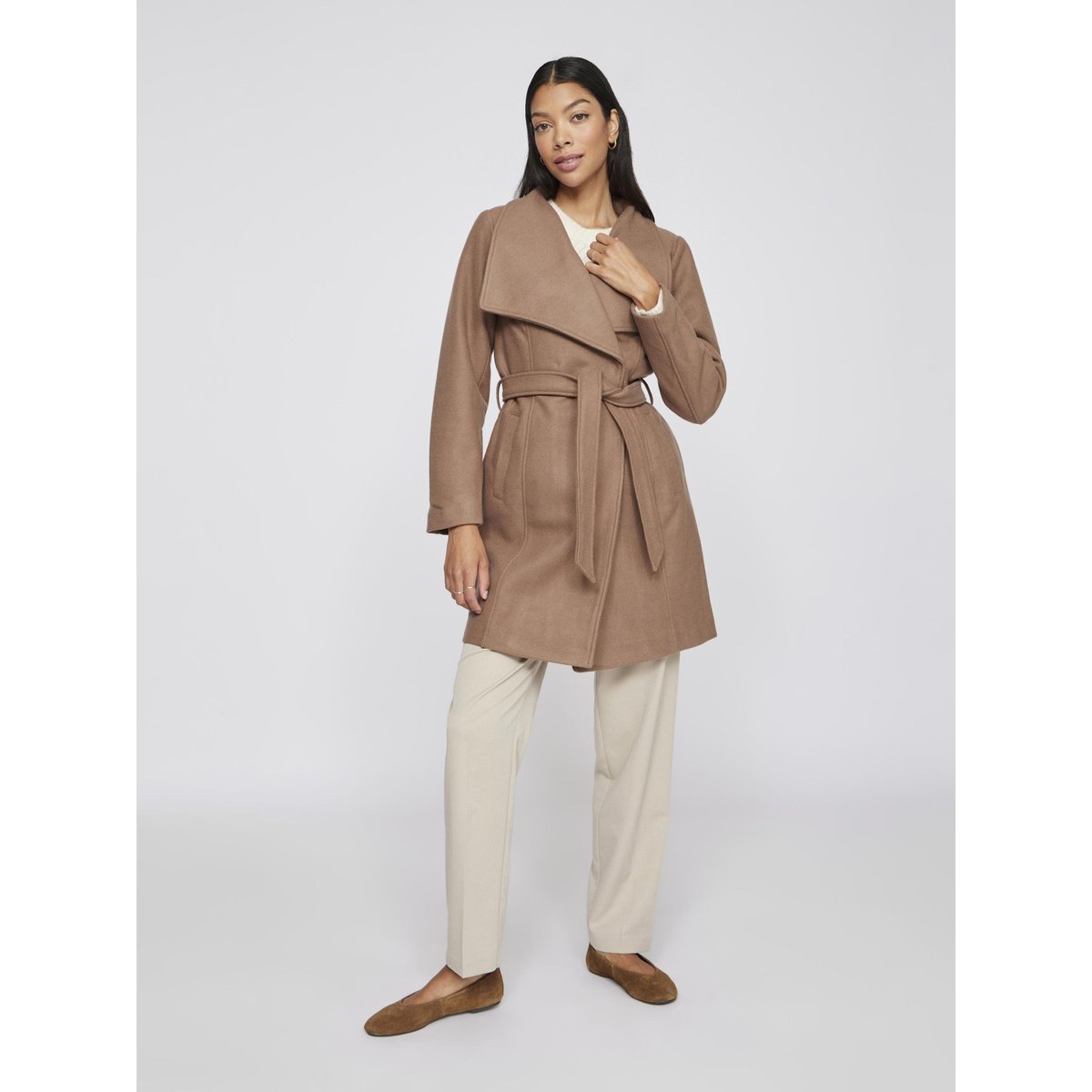Manteau brown lentil, VILA