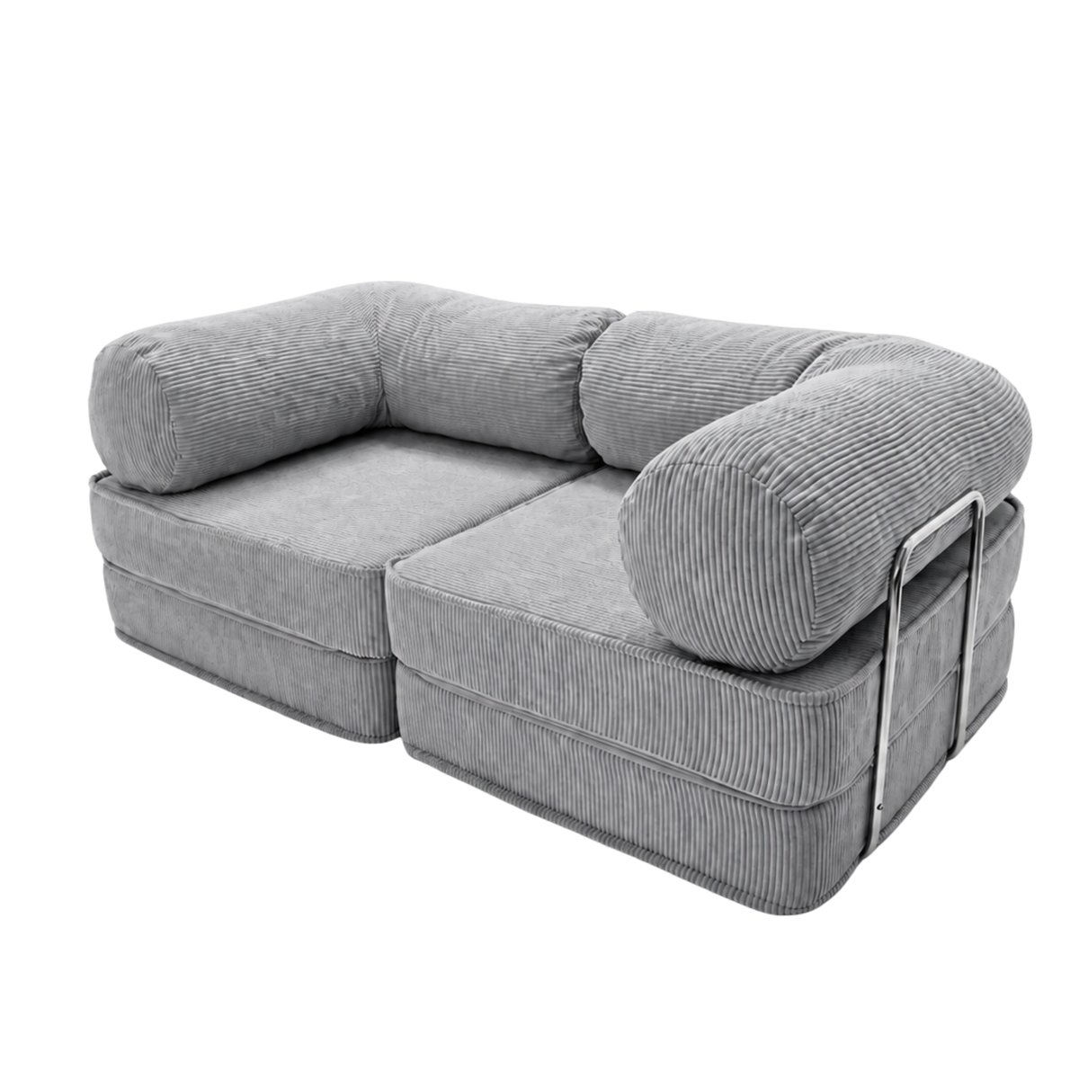 Canapé modulable convertible SURB gris, MEOW BABY