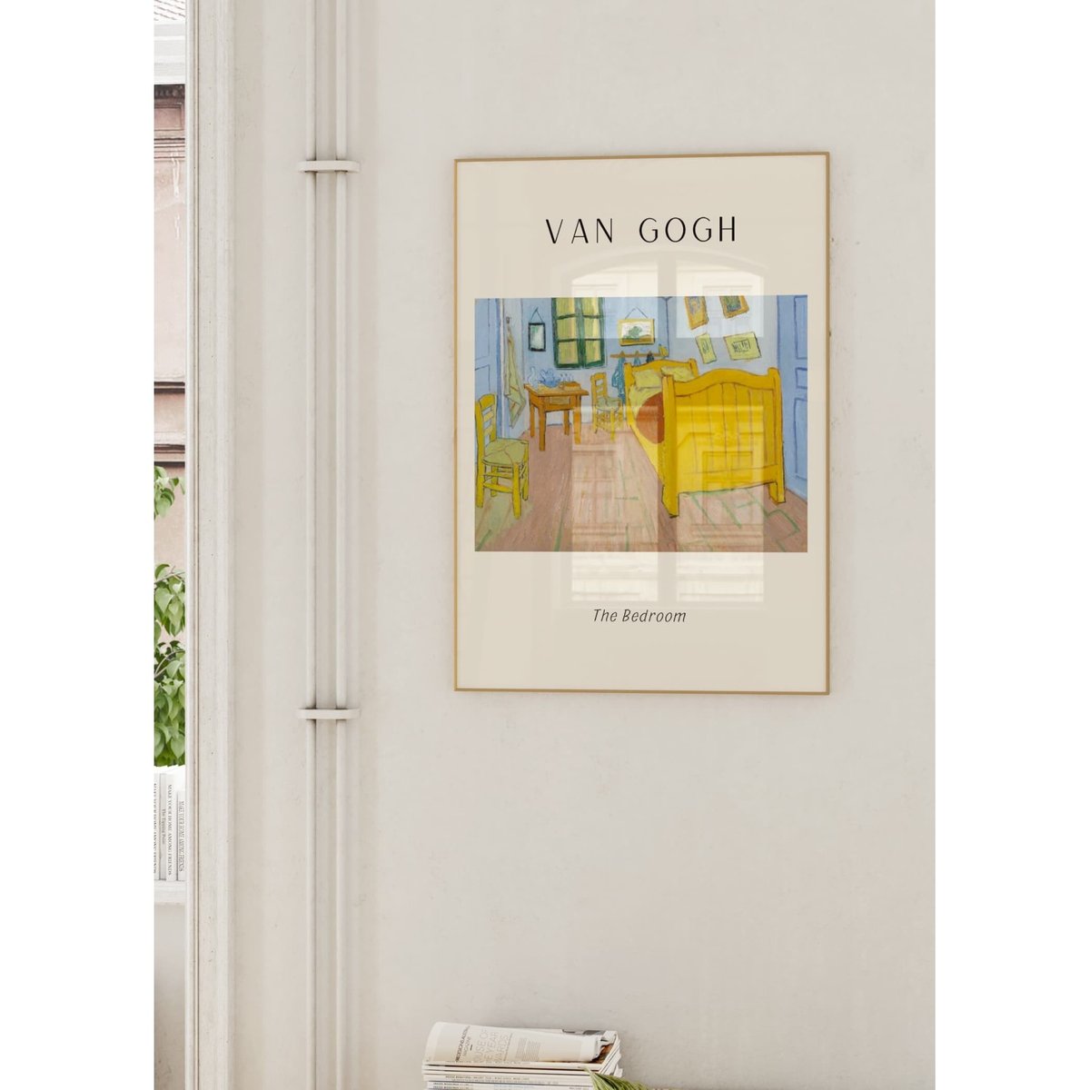 Affiche Van Gogh - The Bedroom blanc, L'AFFICHERIE