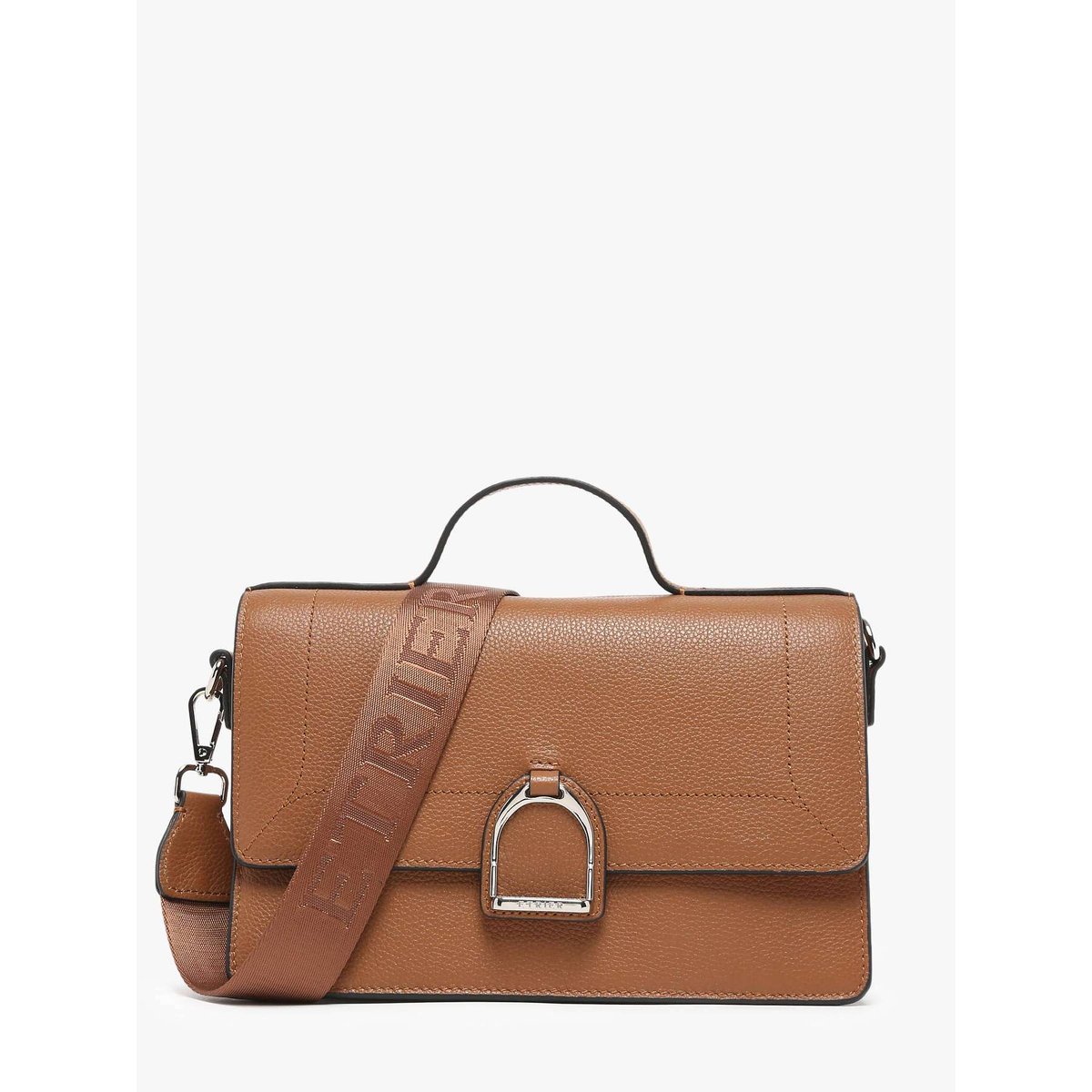 Sac bandoulière M Altesse cuir camel, ETRIER