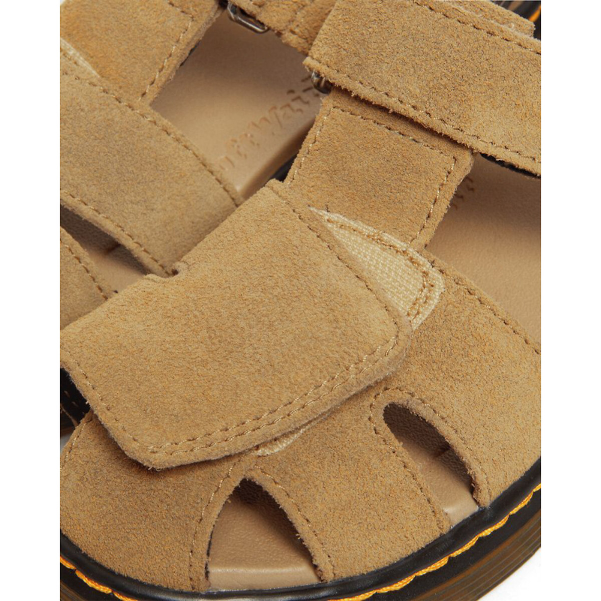 Sandales Moby II en cuir suédé camel, DR. MARTENS