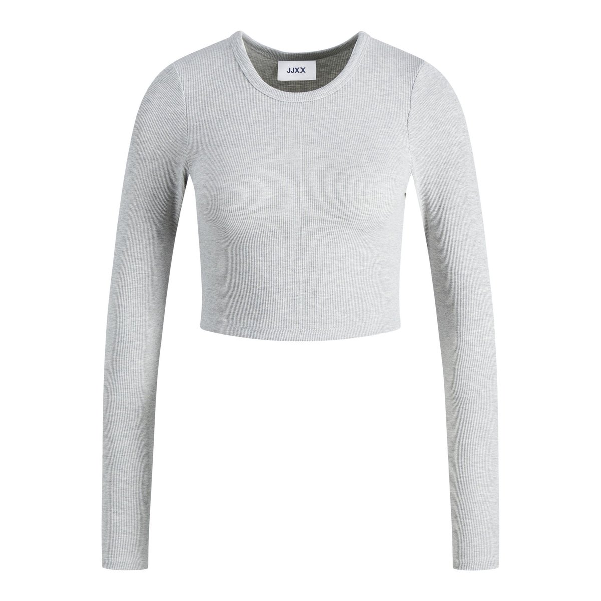 T-shirt court manches longues grise - light grey melange, JJXX