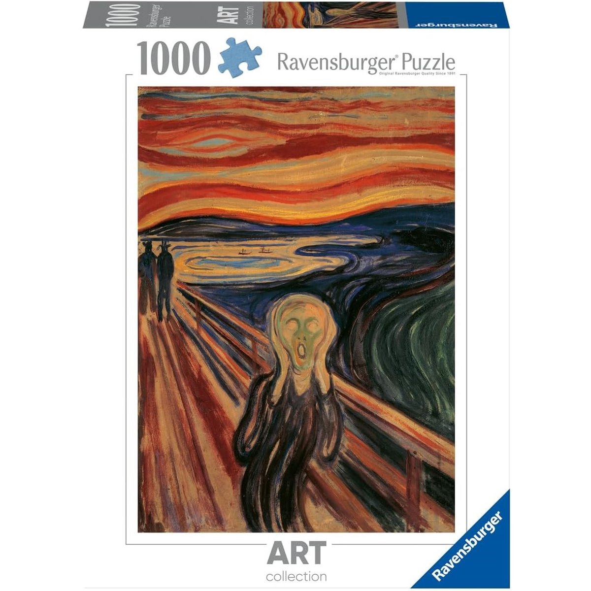 Puzzle Le Cri Edvard Munch 1000 pcs blanc, RAVENSBURGER