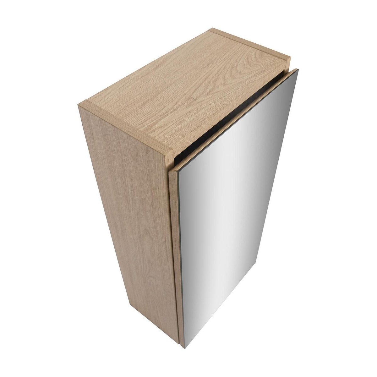 Armoire de toilette 60cm double porte avec miroirs WILL décor chêne, MOB IN