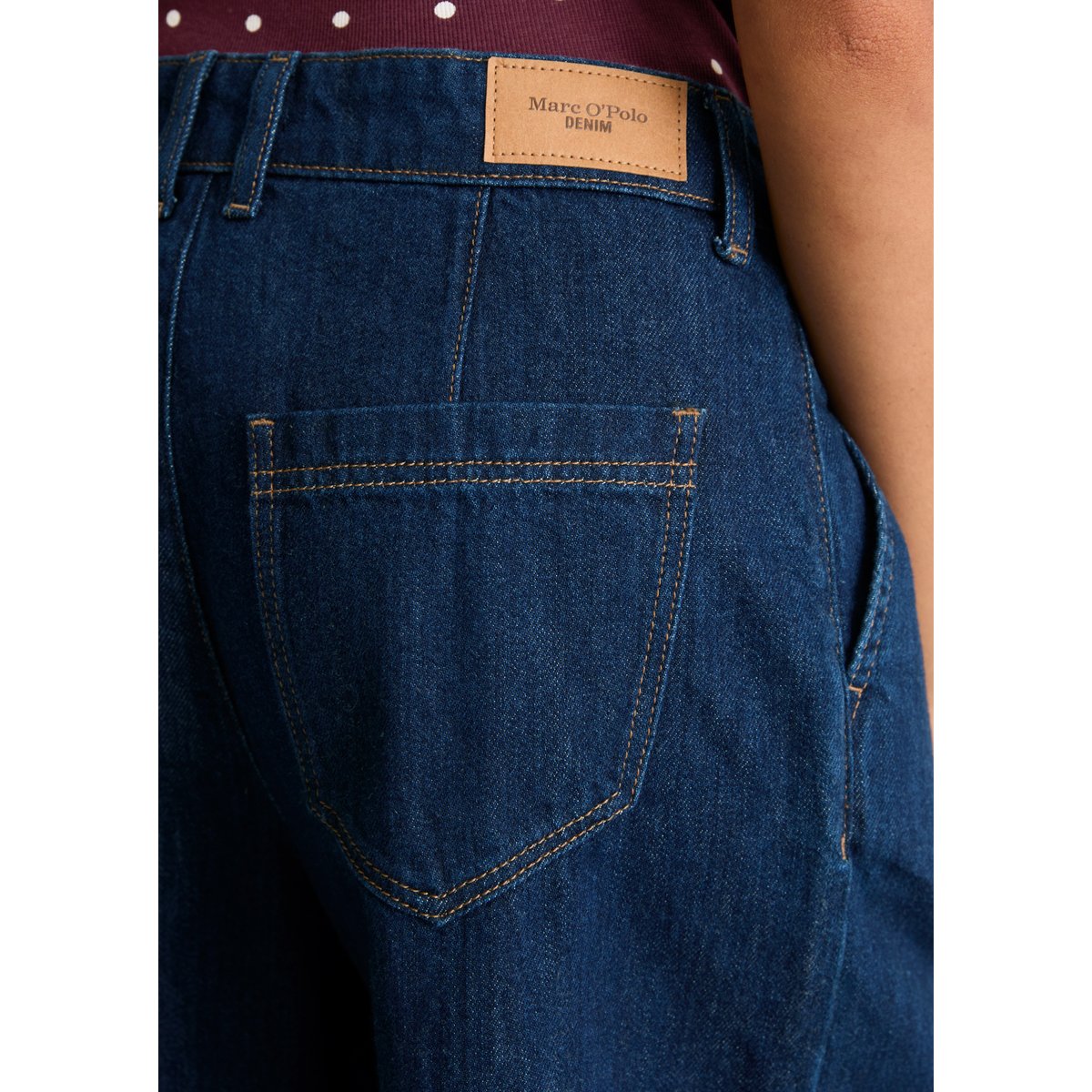 Short bermuda ample réalisé avec Orange Fiber bleu, MARC O’POLO DENIM