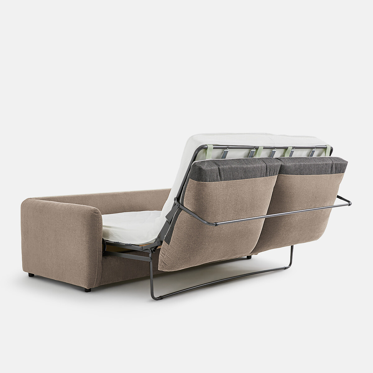2-, 3- of 4-zits slaapbank in gemêleerd polyester, YDE taupe , LA REDOUTE INTERIEURS