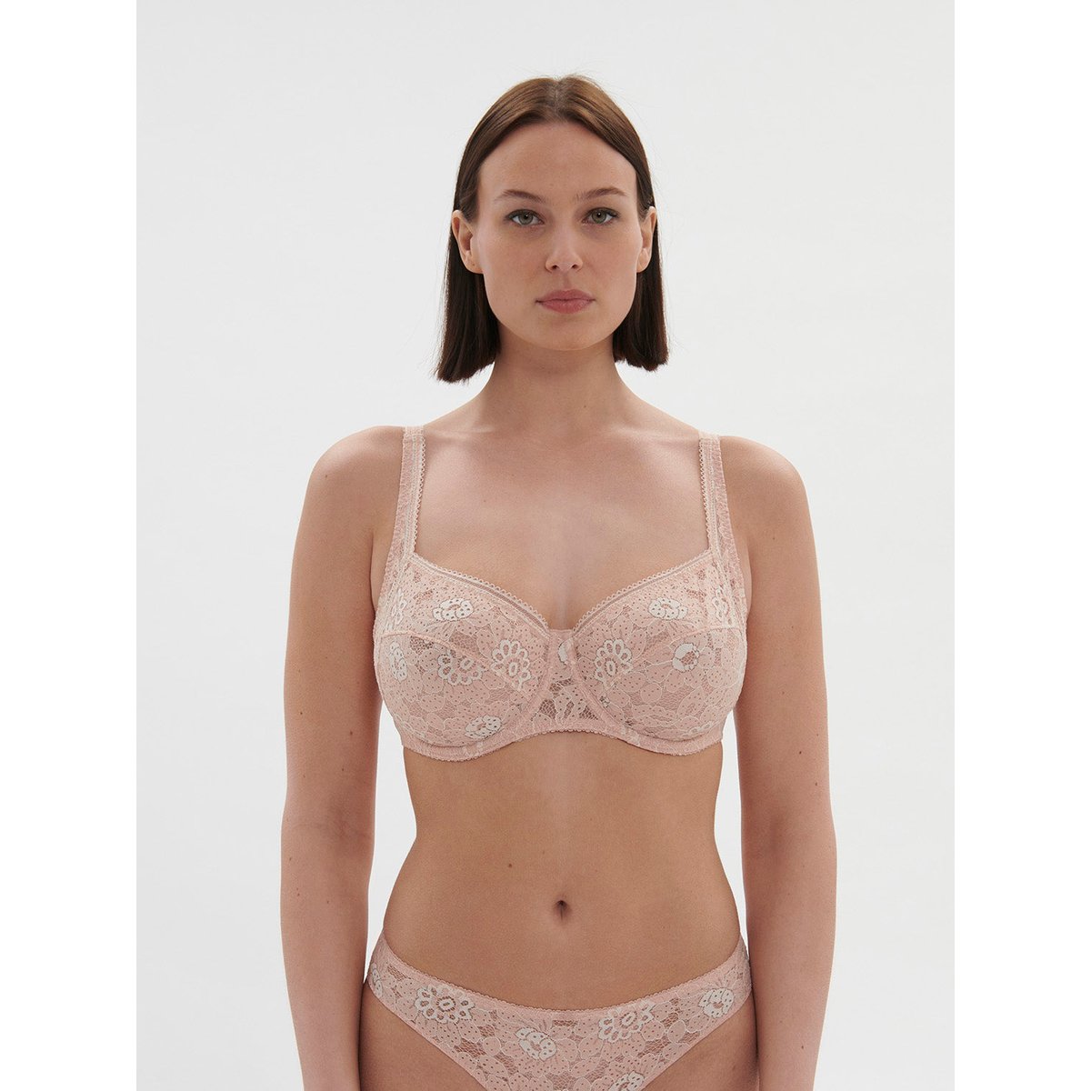 Soutien-gorge avec armature décolleté carré, FESTIVE rose, SIMONE PERELE