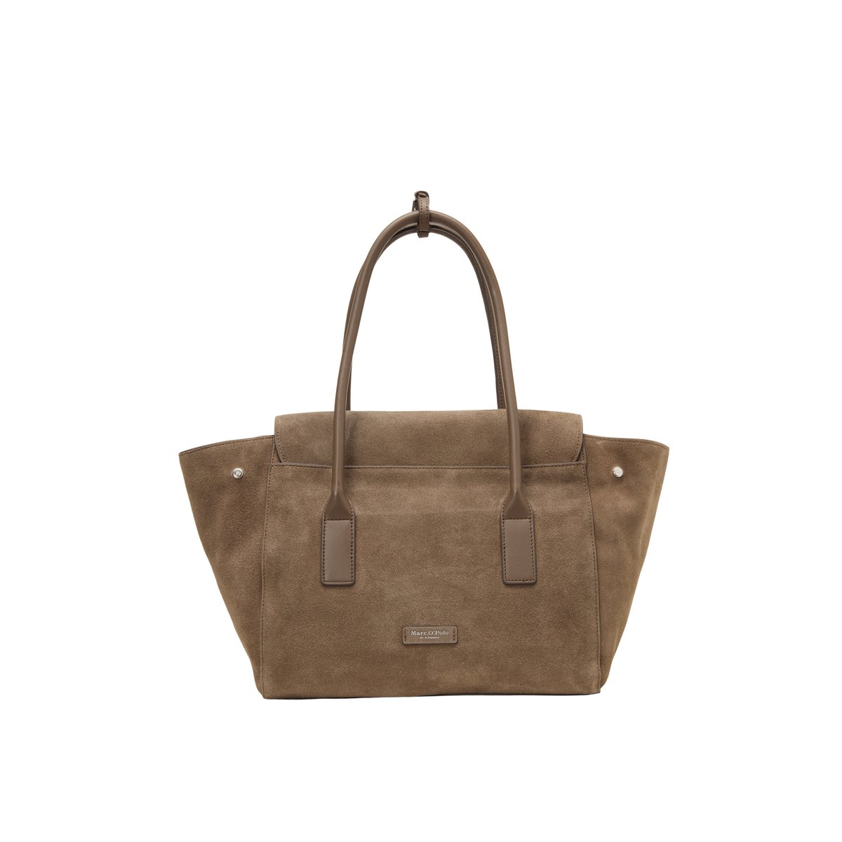 Sac cabas modèle Gaby, grand format en cuir de vachette de qualité supérieure marron clair, MARC O'POLO