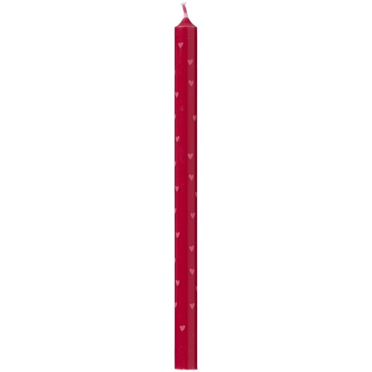 Bougie chandelle cœurs  Nordic Swan rouge, IB LAURSEN