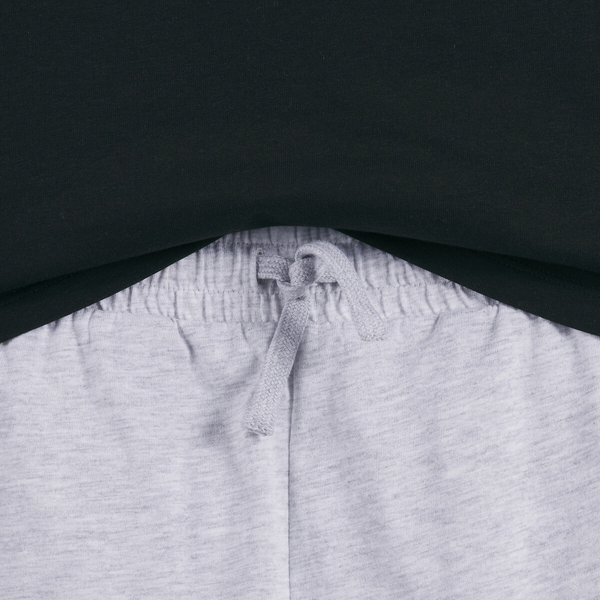 Lot de 2 pyjamas, manches longues, en coton, thème surf noir/blanc/gris, LA REDOUTE COLLECTIONS