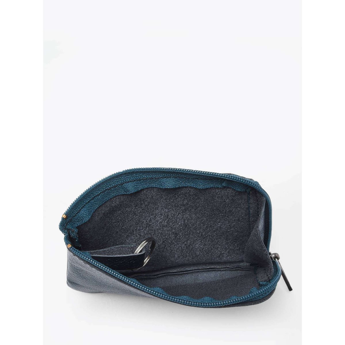 Porte-monnaie Etincelle Irisée cuir petrole, ETRIER