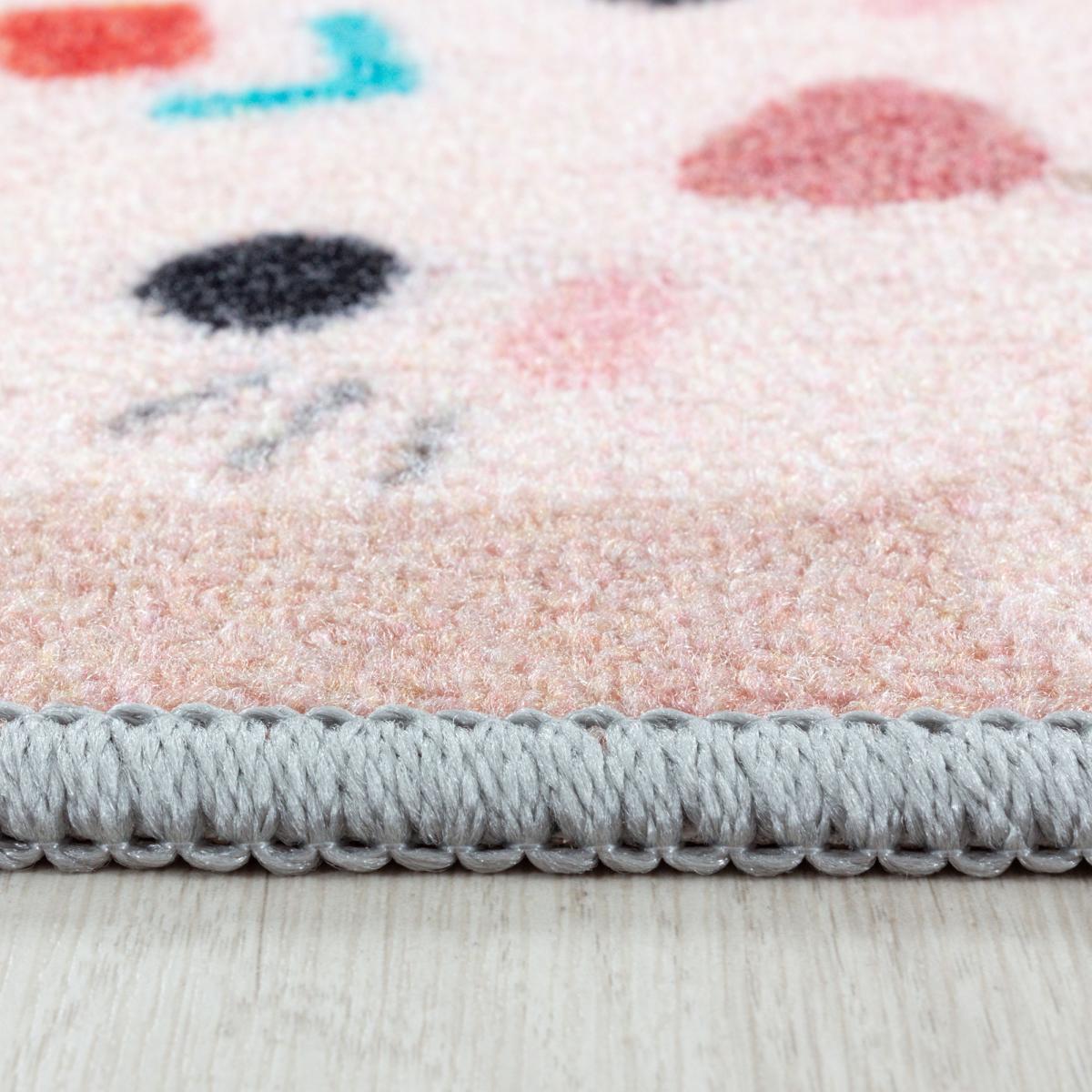Tapis enfant Lavable 30° HUSPLAY gris, marron, UN AMOUR DE TAPIS